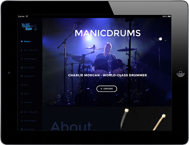 Web Design for Business Manicdrums Productions